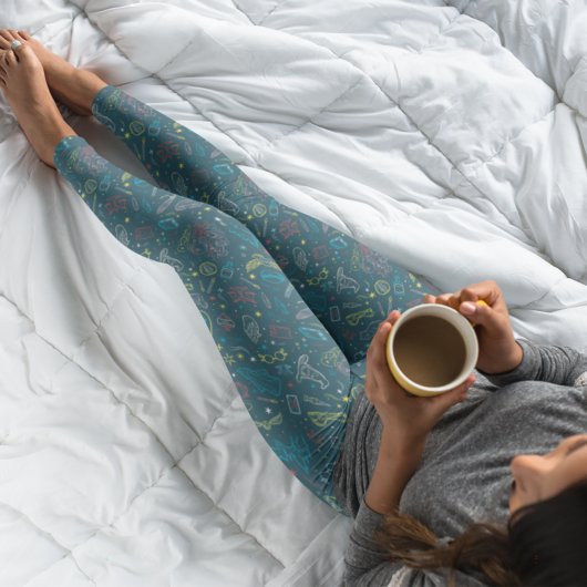 HARRY POTTER™ Artifakt Line Art Muster Leggings