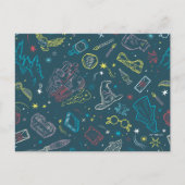 HARRY POTTER™ Artifakt Line Art Muster Postkarte (Vorderseite)