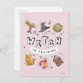 HARRY POTTER™ | Ausbildung der Hexe Postkarte (Vorne/Hinten)