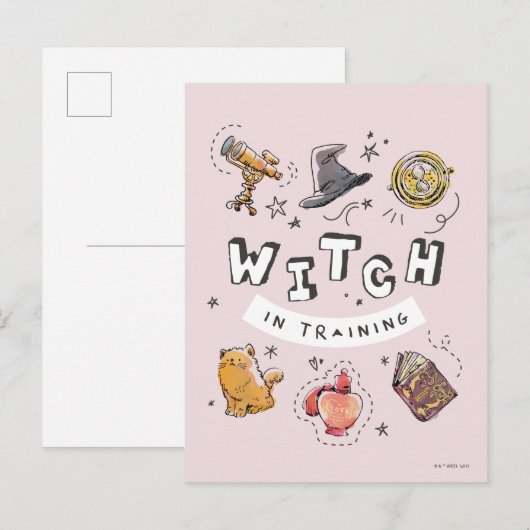 HARRY POTTER™ | Ausbildung der Hexe Postkarte (Vorne/Hinten)