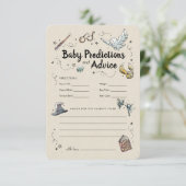 Harry Potter - Baby Predictions & Advice Einladung (Stehend Vorderseite)