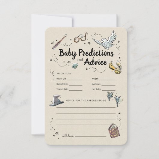 Harry Potter - Baby Predictions & Advice Einladung (Vorderseite)