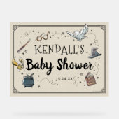 Harry Potter Baby Shower Acrylschild (Vorderseite)