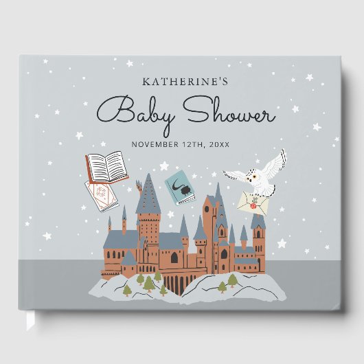 Harry Potter | Baby Shower Guest Gift List Gästebuch (Vorderseite)