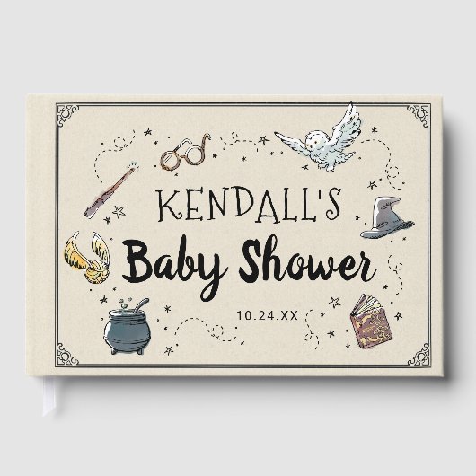 Harry Potter Baby Shower Invitation Gästebuch (Vorderseite)