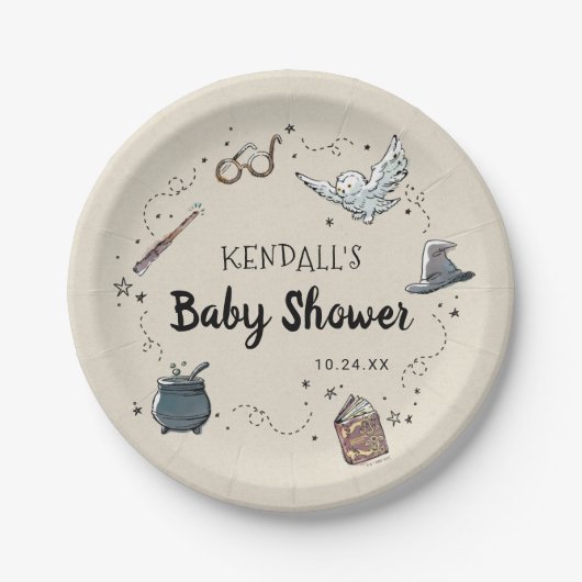 Harry Potter Baby Shower Pappteller (Vorderseite)