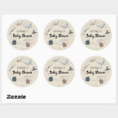 Harry Potter Baby Shower Runder Aufkleber (Blatt)