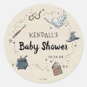 Harry Potter Baby Shower Runder Aufkleber