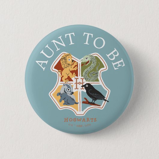 Harry Potter Baby Shower | Tante wird es Button (Vorderseite)