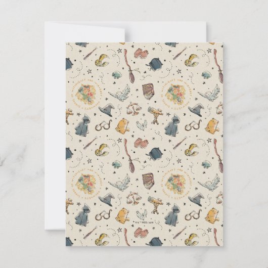 HARRY POTTER™ Baby Shower Time Kapsel Hinweis Mitteilungskarte (Rückseite)