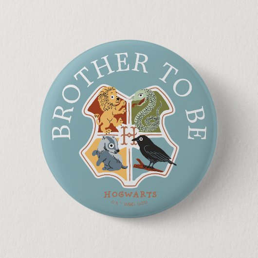 Harry Potter Babyparty | Bald Wird Ein Bruder Button (Vorderseite)