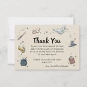 Harry Potter | Babyparty Danke Einladung (Vorderseite)