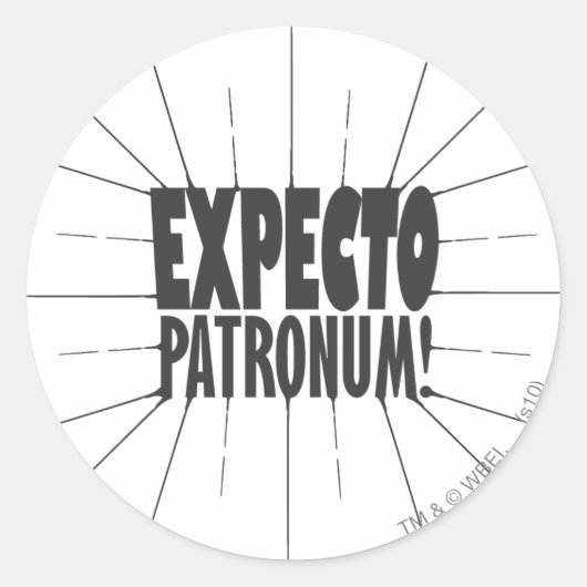Harry Potter-Bann | Expecto Patronum! Runder Aufkleber (Vorderseite)