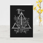 Harry Potter-Bann TOTEN | HEILIGT Grafik Karte (Gelbe Blume)