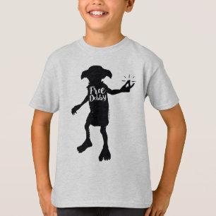 Harry Potter   "Befreie Dobby" Silhouetten-Typogra T-Shirt