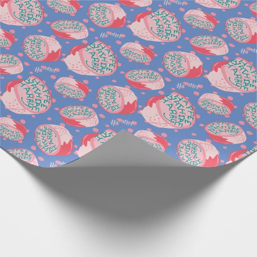 HARRY POTTER™ Birthday Cake Pattern Geschenkpapier (Ecke)