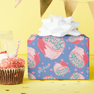 HARRY POTTER™ Birthday Cake Pattern Geschenkpapier