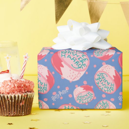 HARRY POTTER™ Birthday Cake Pattern Geschenkpapier (Geburtstagsparty)