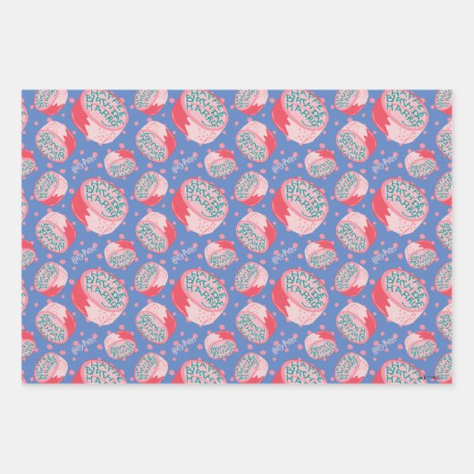 HARRY POTTER™ Birthday Cake Pattern Geschenkpapier Set (Vorderseite 3)