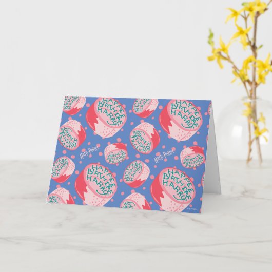 HARRY POTTER™ Birthday Cake Pattern Karte (Gelbe Blume)