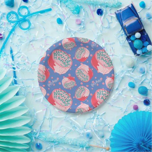 HARRY POTTER™ Birthday Cake Pattern Pappteller (Party)