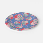 HARRY POTTER™ Birthday Cake Pattern Pappteller (Schrägansicht)