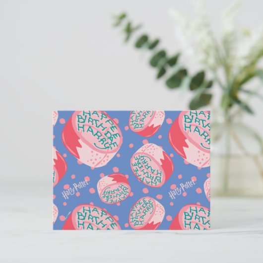 HARRY POTTER™ Birthday Cake Pattern Postkarte (Stehend Vorderseite)