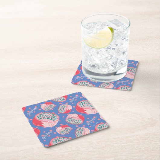 HARRY POTTER™ Birthday Cake Pattern Rechteckiger Pappuntersetzer (Vor Ort)