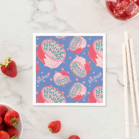 HARRY POTTER™ Birthday Cake Pattern Serviette (Beispiel)