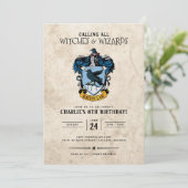 Harry Potter Birthday | Einladung von Ravenclaw (Stehend Vorderseite)