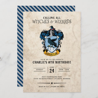 Harry Potter Birthday | Einladung von Ravenclaw