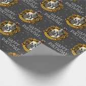 Harry Potter Birthday | Hufflepuff Chalkboard Geschenkpapier (Ecke)