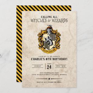 Harry Potter Birthday   Hufflepuff Einladung