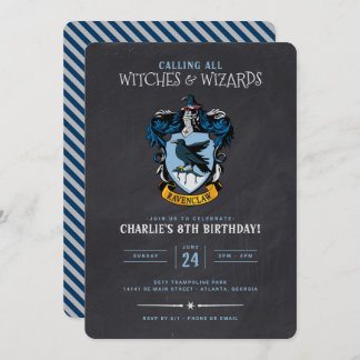 Harry Potter Birthday | Ravenclaw Chalkboard Einladung