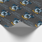 Harry Potter Birthday | Ravenclaw Chalkboard Geschenkpapier (Ecke)