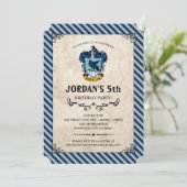 Harry Potter Birthday | Ravenclaw Einladung (Stehend Vorderseite)