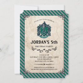 Harry Potter Birthday | Slytherin Einladung