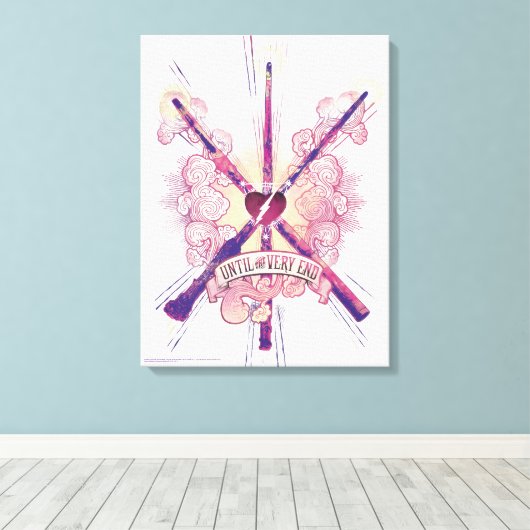 Harry Potter | Bis zum Ende Leinwanddruck (Insitu (Holzboden))