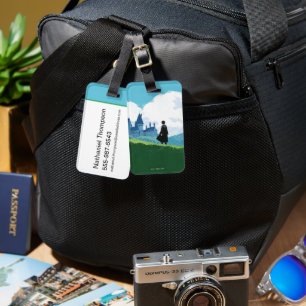 HARRY POTTER™ Blick auf das Schloss HOGWARTS™ Gepäckanhänger