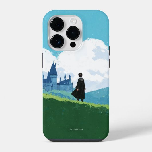 HARRY POTTER™ Blick auf das Schloss HOGWARTS™ iPhone Hülle (Rückseite)