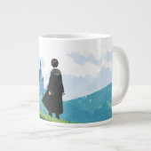 HARRY POTTER™ Blick auf das Schloss HOGWARTS™ Jumbo-Tasse (Vorderseite Rechts)