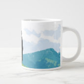 HARRY POTTER™ Blick auf das Schloss HOGWARTS™ Jumbo-Tasse (Rechts)
