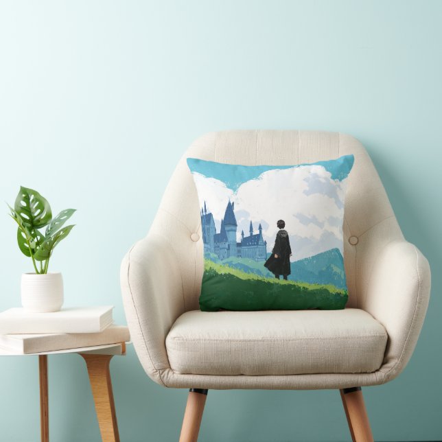 HARRY POTTER™ Blick auf Schloss HOGWARTS™ Kissen (Stuhl )