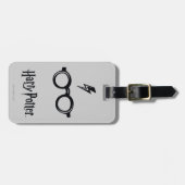 Harry Potter | Blitzspur und Brille Gepäckanhänger (Vorderseite horizontal)