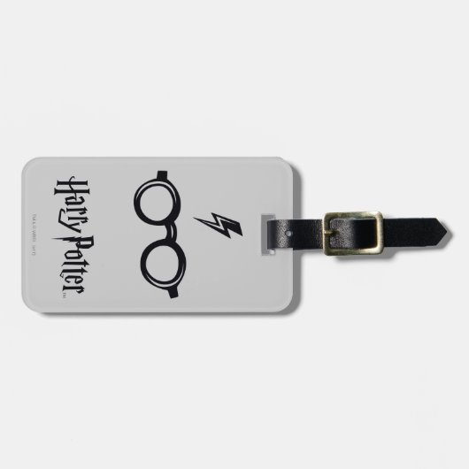 Harry Potter | Blitzspur und Brille Gepäckanhänger (Vorderseite horizontal)