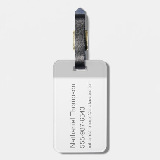 Harry Potter | Blitzspur und Brille Gepäckanhänger (Rückseite vertikal)