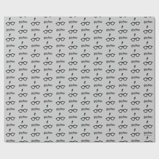 Harry Potter | Blitzspur und Brille Geschenkpapier (Flach)