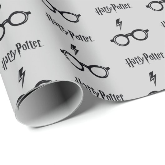 Harry Potter | Blitzspur und Brille Geschenkpapier (Rolleneckpunkt)