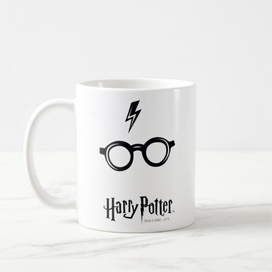 Harry Potter | Blitzspur und Brille Kaffeetasse (Links)