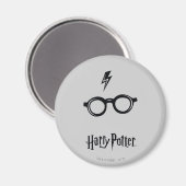 Harry Potter | Blitzspur und Brille Magnet (Vorderseite/Rückseite)